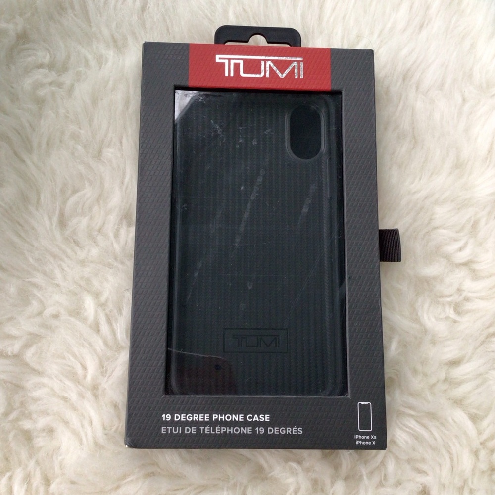 Tumi Black 19 Degree Protective Phone Case for iPhone with Box
